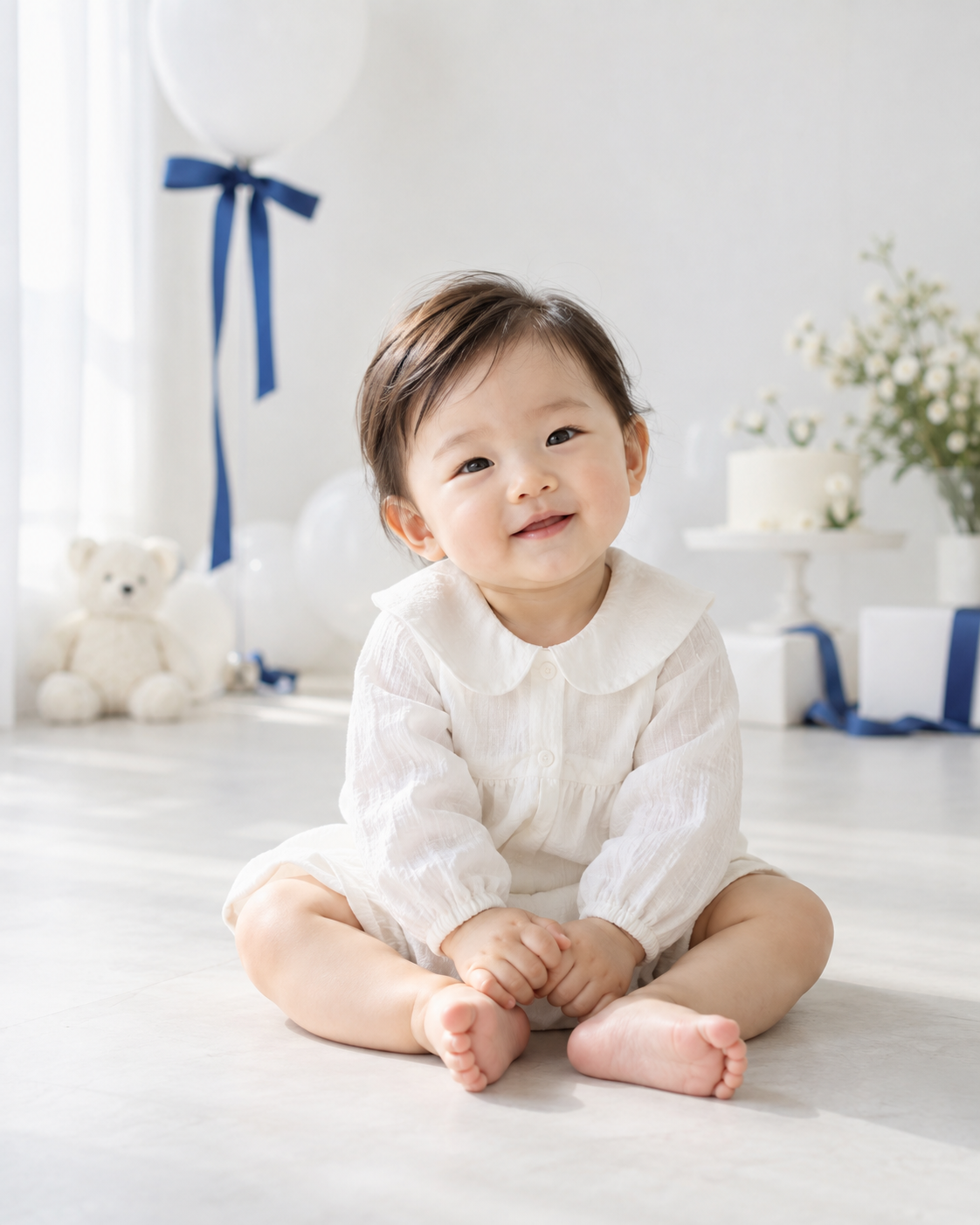 서아의 첫 생일 사진